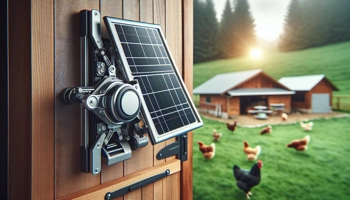 Protect your flock day and night with solar doors that work without wiring.