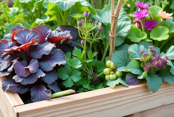 A simple companion planting plan that actually works in a standard raised bed.