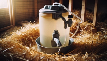 Keep your small flock hydrated all day without constant refills or messy spills.