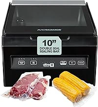 Avid Armor USVX Ultra Series Chamber Vacuum Sealer with 10-Inch Bar, Black