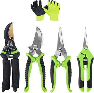 AUDCALIGHT 4-Pack Bypass Pruning Shears with Titanium Steel Blade