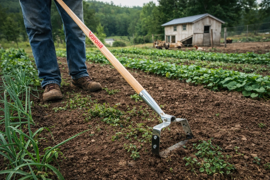 Corona 54 in. L Wood Handle Extended Reach Action Hoe