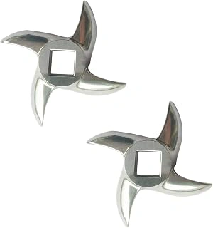 2 Pack #22 Meat Grinder Blade Stainless Steel Knife Cutter