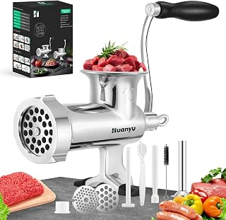 Huanyu Manual Heavy Duty Stainless Steel Meat Grinder (No. 10)