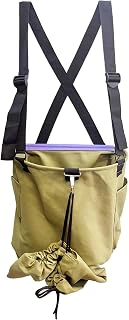 Large Adjustable Canvas Fruit Picking Bag with Drop Bottom