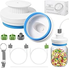 Mason Jar Canning Sealer Kit with Hoses for FoodSaver, Wide & Regular Mouth Jars