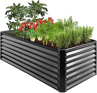 Best Choice Products 6x3x2ft Outdoor Metal Raised Garden Bed