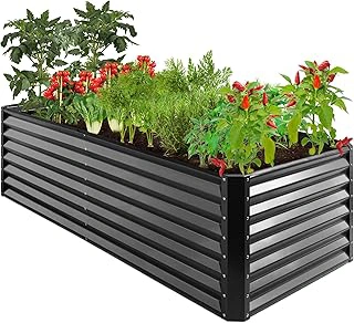 Best Choice Products Outdoor Metal Raised Garden Bed Deep Root Planter Box