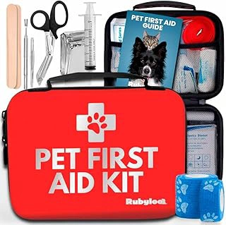 Vet Approved Pet First Aid Kit for Dogs & Cats with Medical Essentials