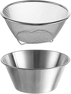 Stainless Steel Mini Strainer with Bowl and Berry Basket