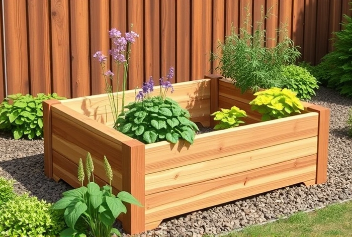 4 ft. x 2 ft. Cedar Raised Garden Bed
