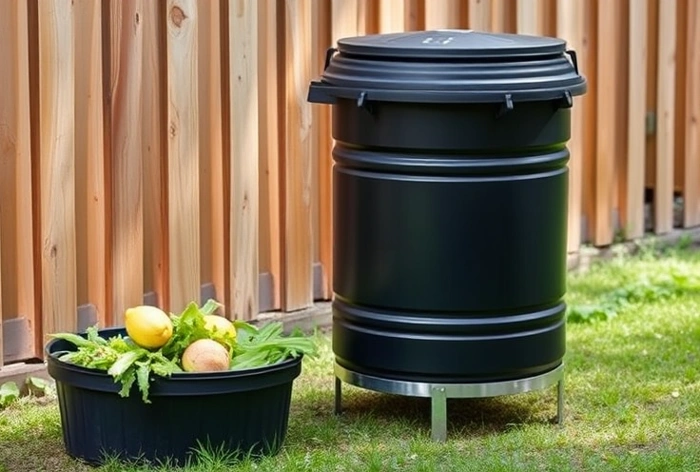 Lifetime 65 Gal. Black Compost Tumbler