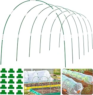Greenhouse Hoops Grow Tunnel 8FT Long Fiberglass Garden Hoops Frame
