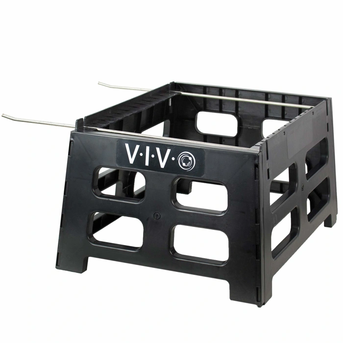 VIVO Black Plastic Beehive Stand for 10 Frame Langstroth Hives with Frame Holder, BEE-HVST