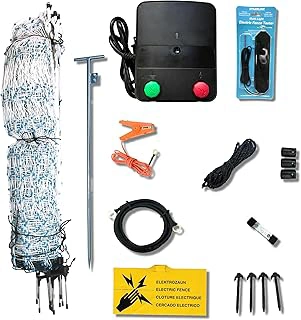 Starkline Electric Poultry Netting Kit with AC Energizer, 48" x164