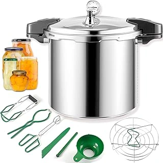 KILOGORGE 24qt Pressure Canner and Cooker with Gauge