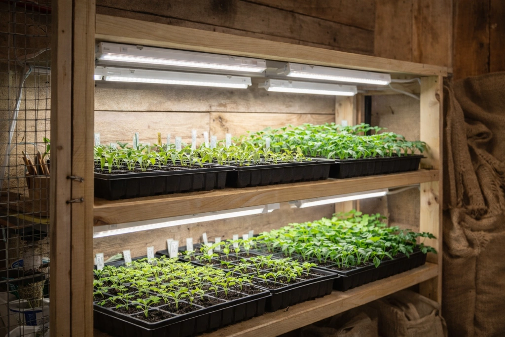 Barrina T5 Grow Lights, Full Spectrum, 2ft 80W (8 x 10W, 500W Equivalent), LED Plant Light for Indoor Plants, Greenhouse, Seed Starting, Plug and Play, Yellow