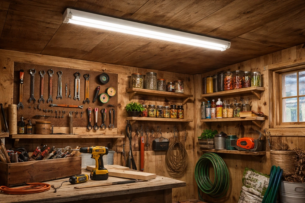 Lithonia Lighting 4 ft. 2-Light T8 or T12 Fluorescent White Multi-Volt Strip Light Fixture