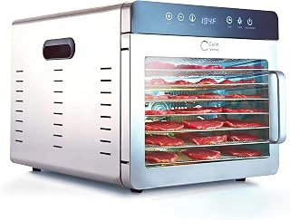 CulinVerse Food Dehydrator, 1000W Stainless Steel with 8 Trays and Timer