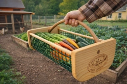 This isn't just a basket — it's the tool that changed how I harvest. One ingenious wire bottom, and suddenly rinsing root vegetables at the hose feels like it was always supposed to work this way.
