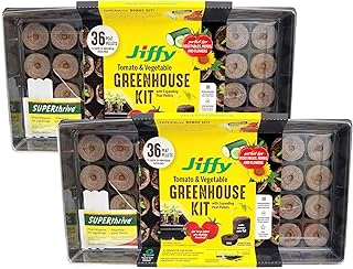 Ferry Morse Jiffy Tomato & Vegetable Seed Starter Kit, 72 Peat Pellets